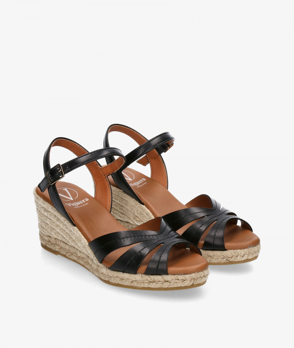Alpargatas Viguera  2220 en negro