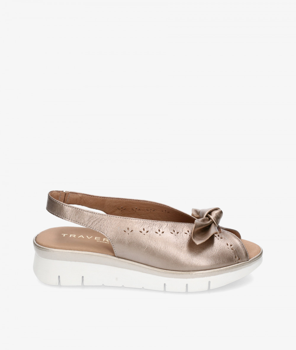 Sandalias Traveris  92400 en platino