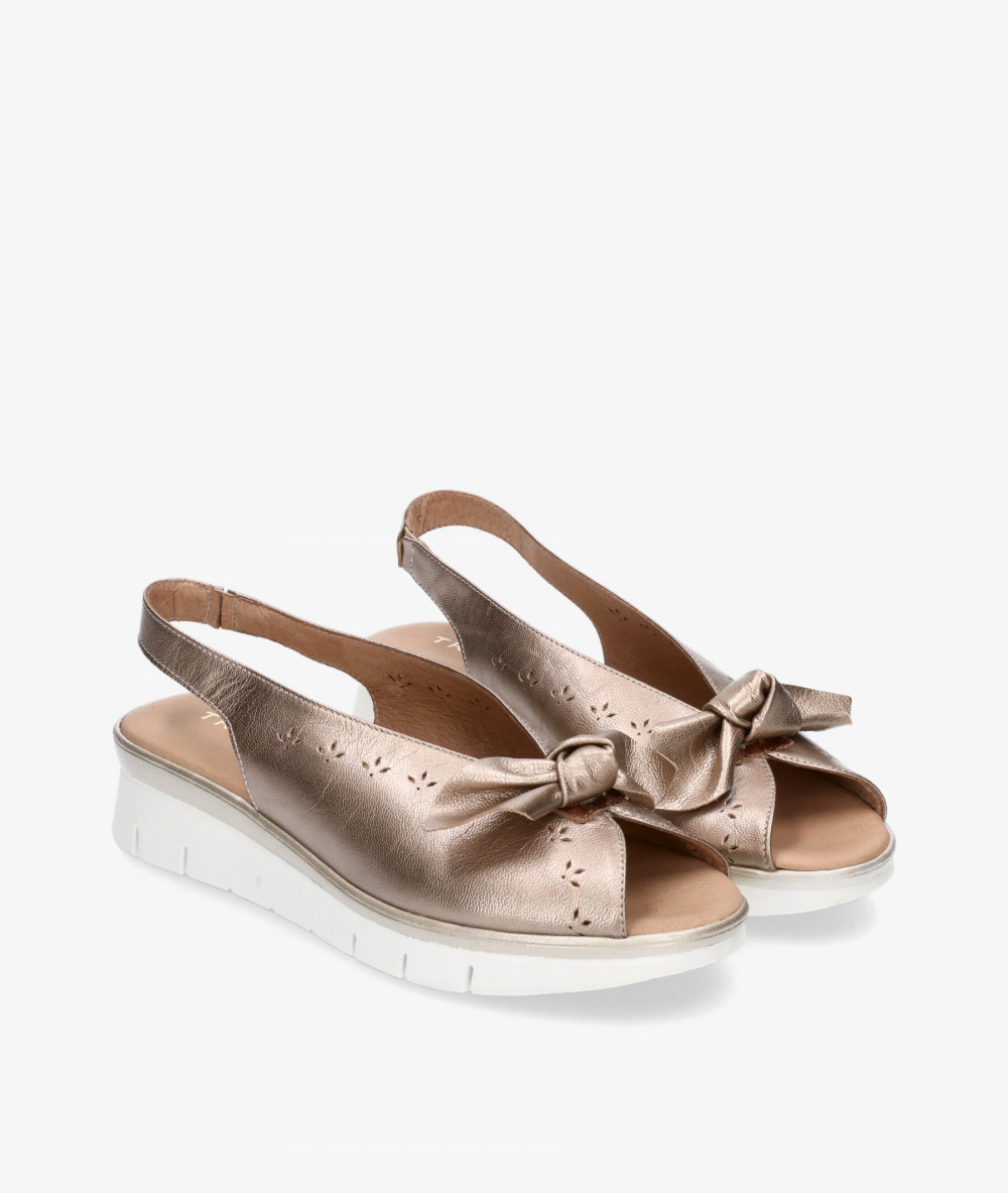 Sandalias Traveris  92400 en platino