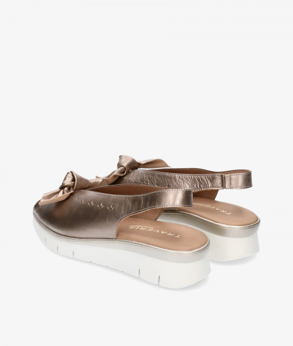 Sandalias Traveris  92400 en platino