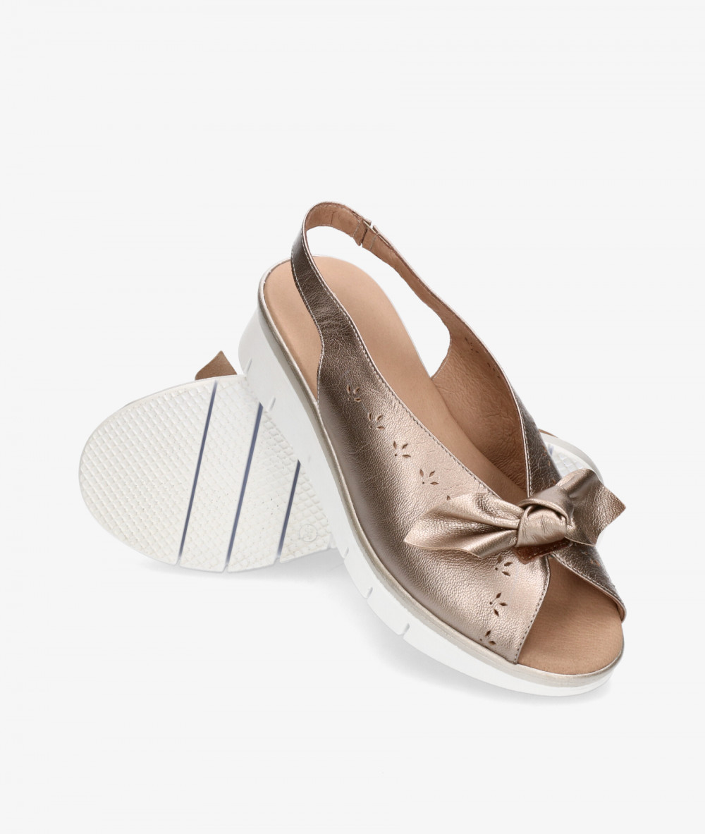 Sandalias Traveris  92400 en platino