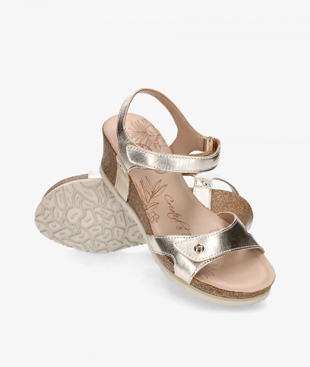 Sandalias Panamá Jack  JULIA  en platino