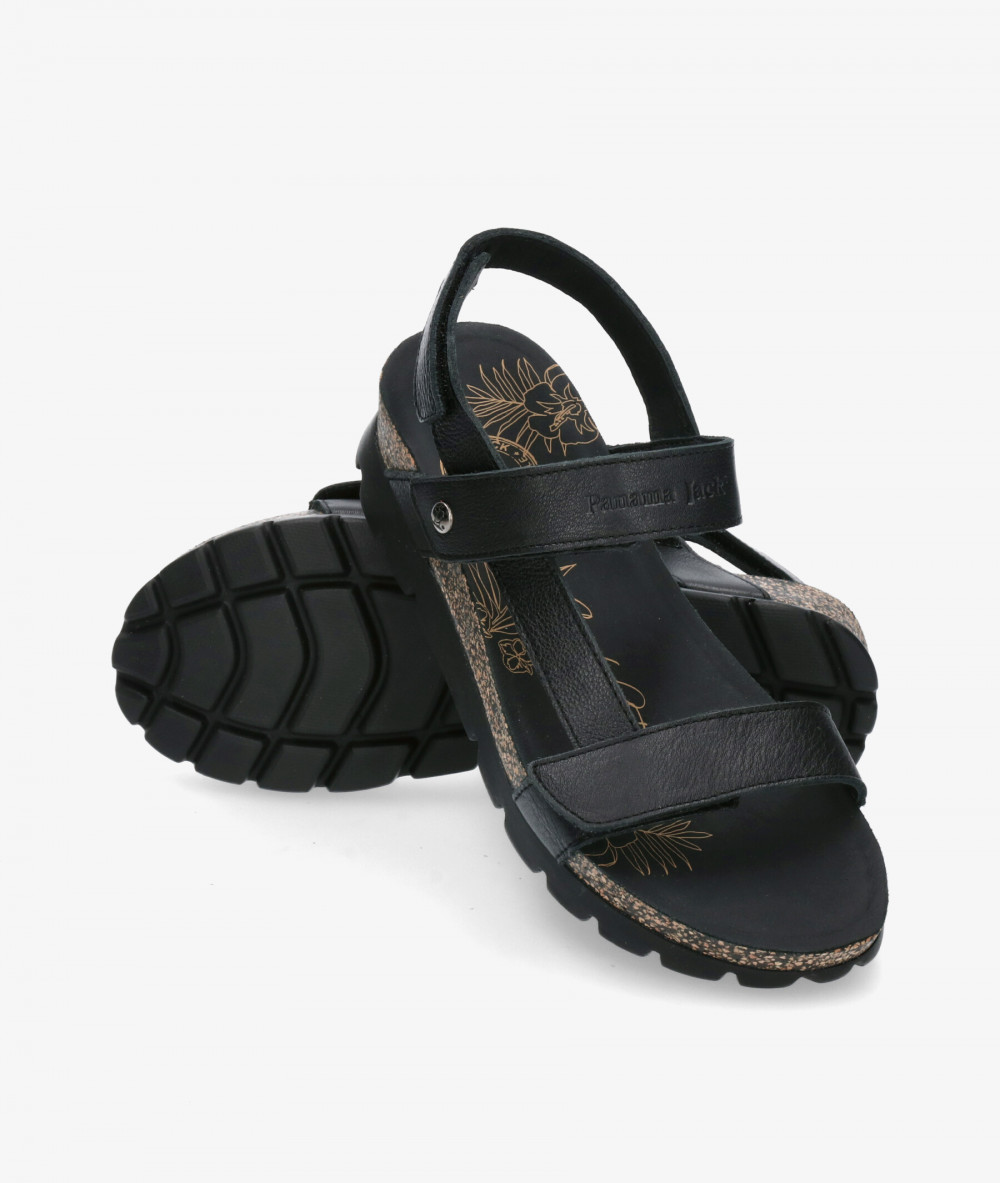 Sandalias Panamá Jack  SELMA en negro
