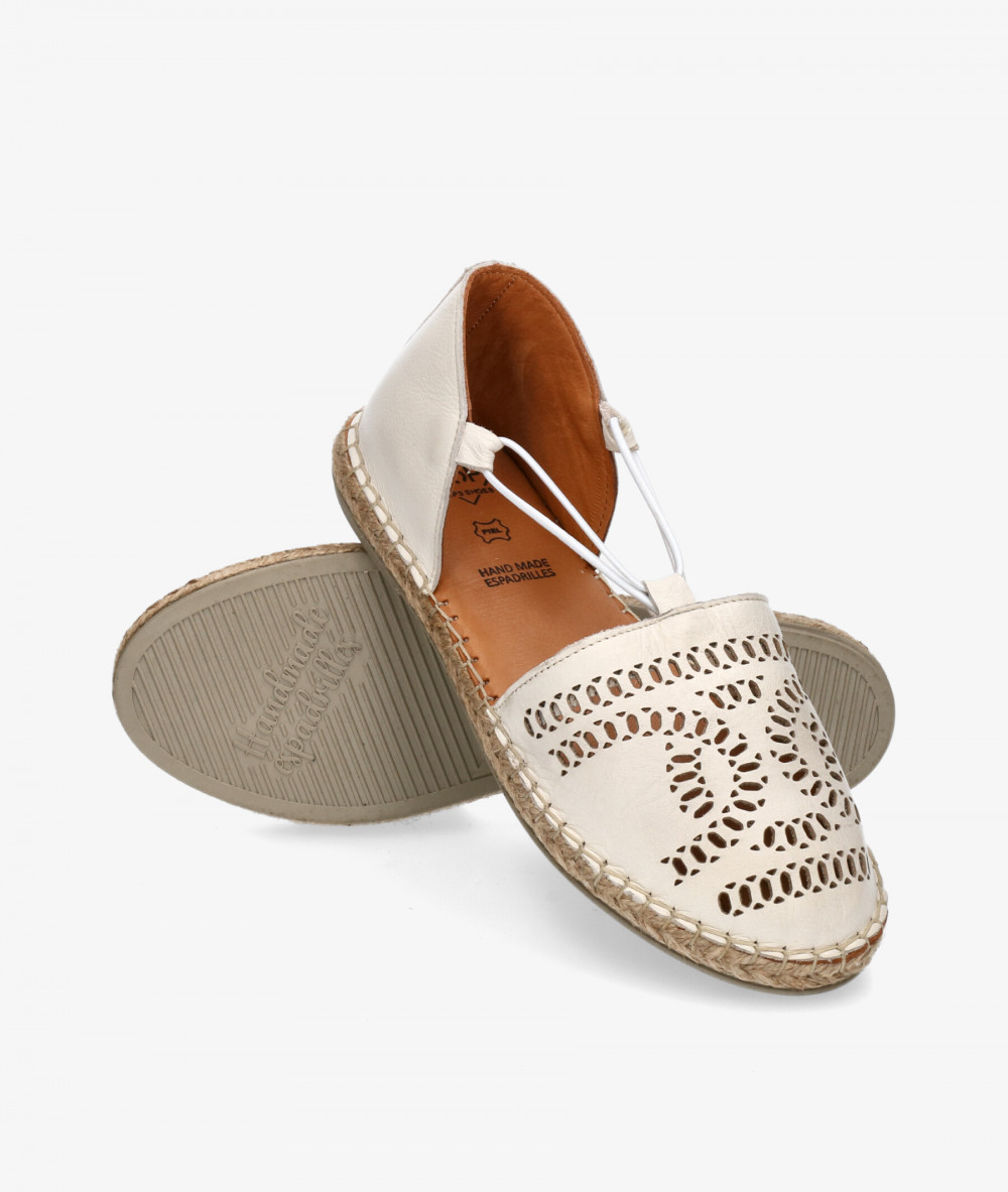 Alpargatas pabloochoa.shoes  NORA en blanco