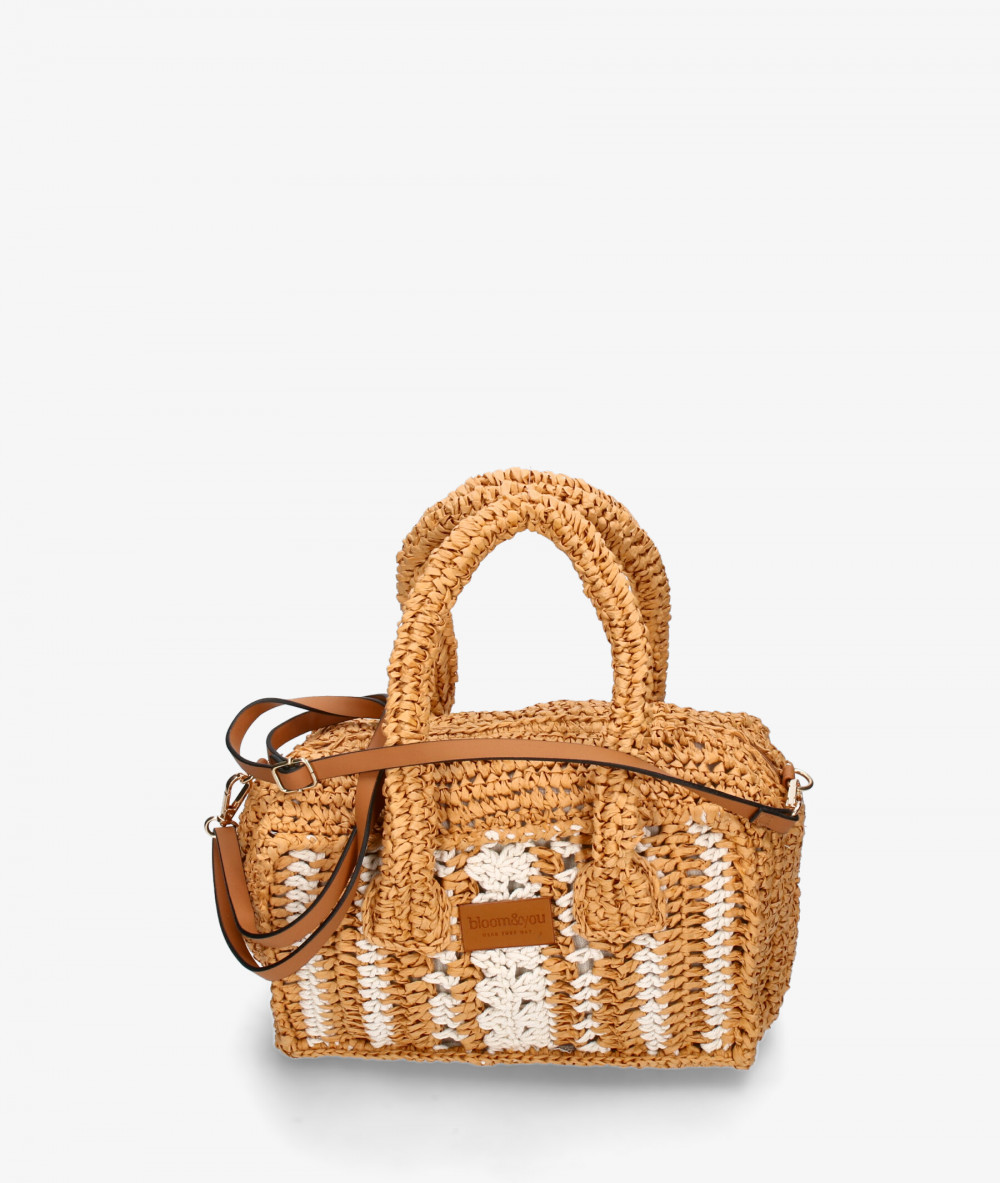 Bolso de rafia bloom&you ADELAIDA en camel