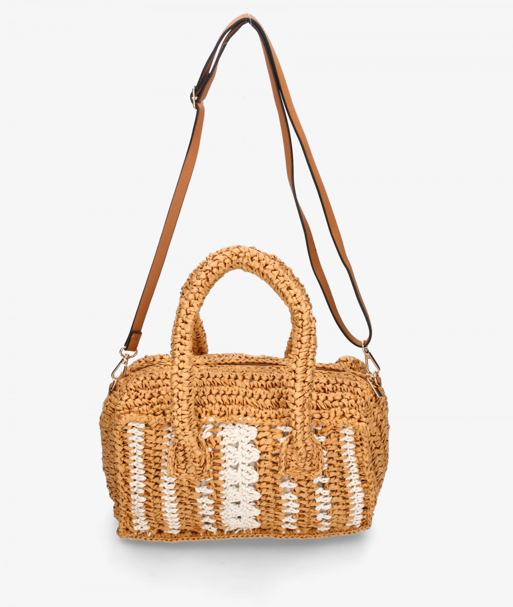 Bolso de rafia bloom&you ADELAIDA en camel