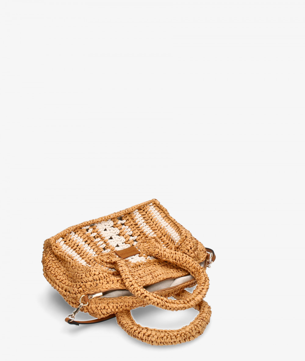 Bolso de rafia bloom&you ADELAIDA en camel
