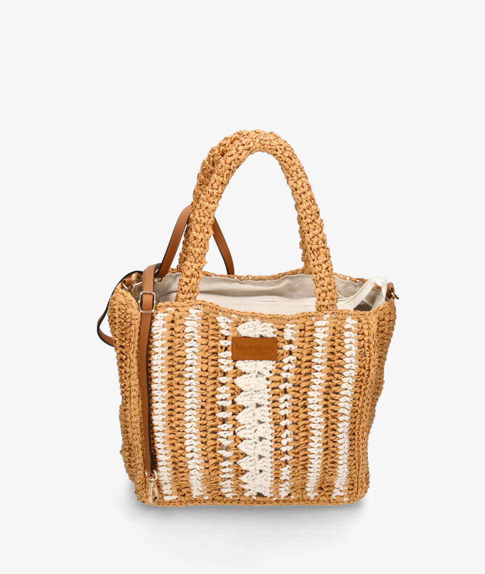 Bolso de rafia bloom&you ARDUINA en camel