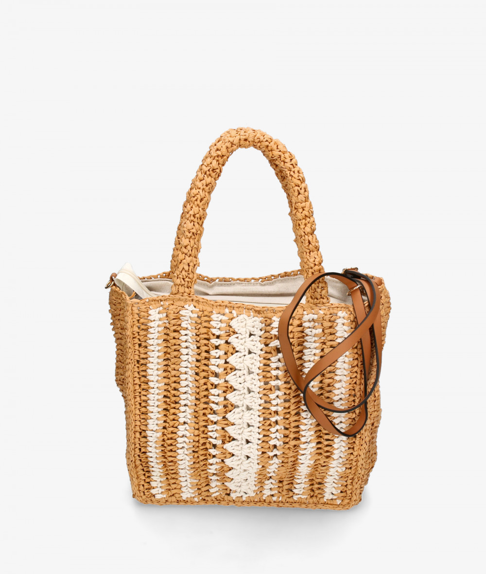 Bolso de rafia bloom&you ARDUINA en camel