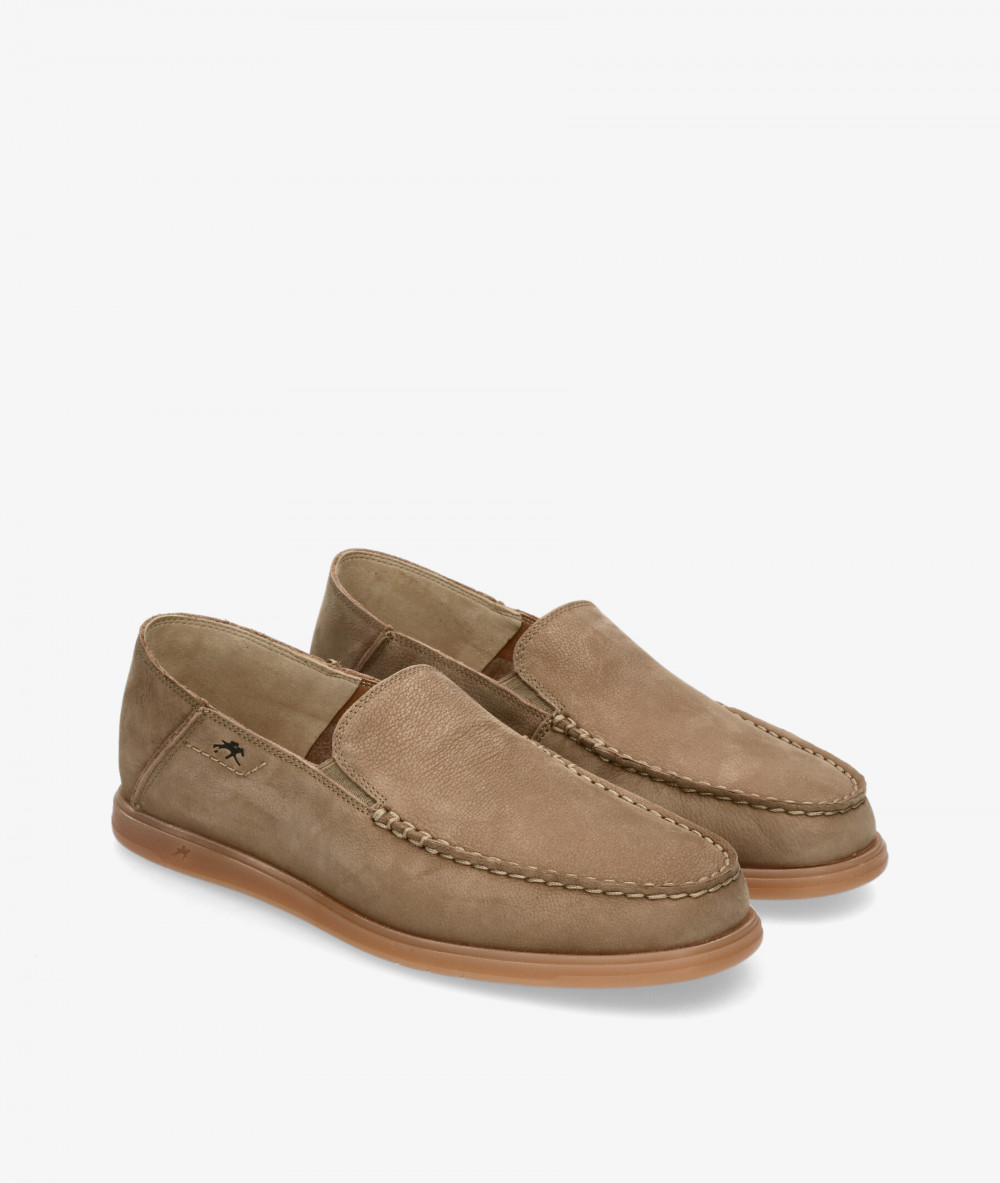 Mocasines Fluchos F2193 en nobuck taupe Mocasines Fluchos F2193 en nobuck taupe