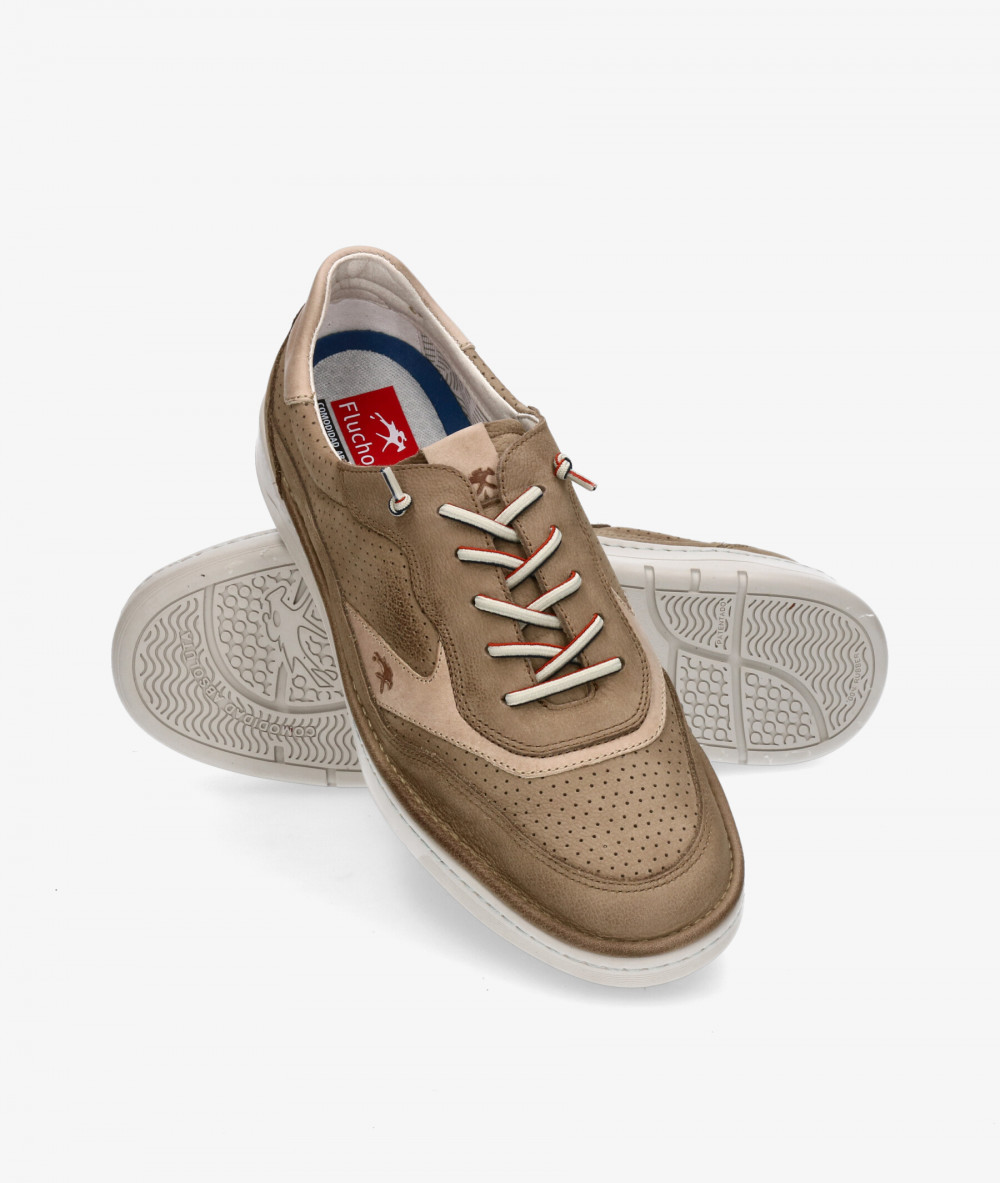 Deportivos Fluchos  F1943 en nobuck taupe Deportivos Fluchos  F1943 en nobuck taupe