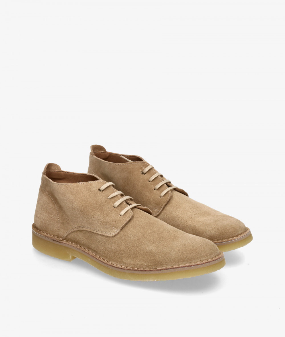 Kénnebec Safari shoes ELCI in taupe split suede