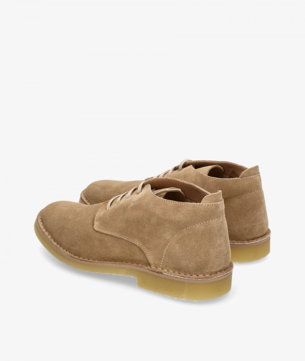 Kénnebec Safari shoes ELCI in taupe split suede