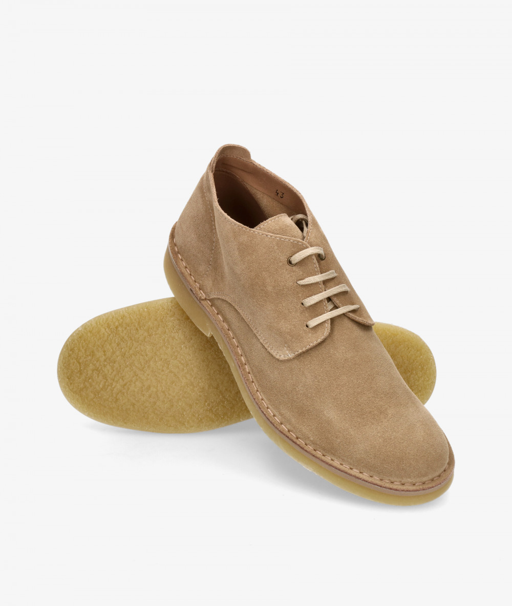 Kénnebec Safari shoes ELCI in taupe split suede