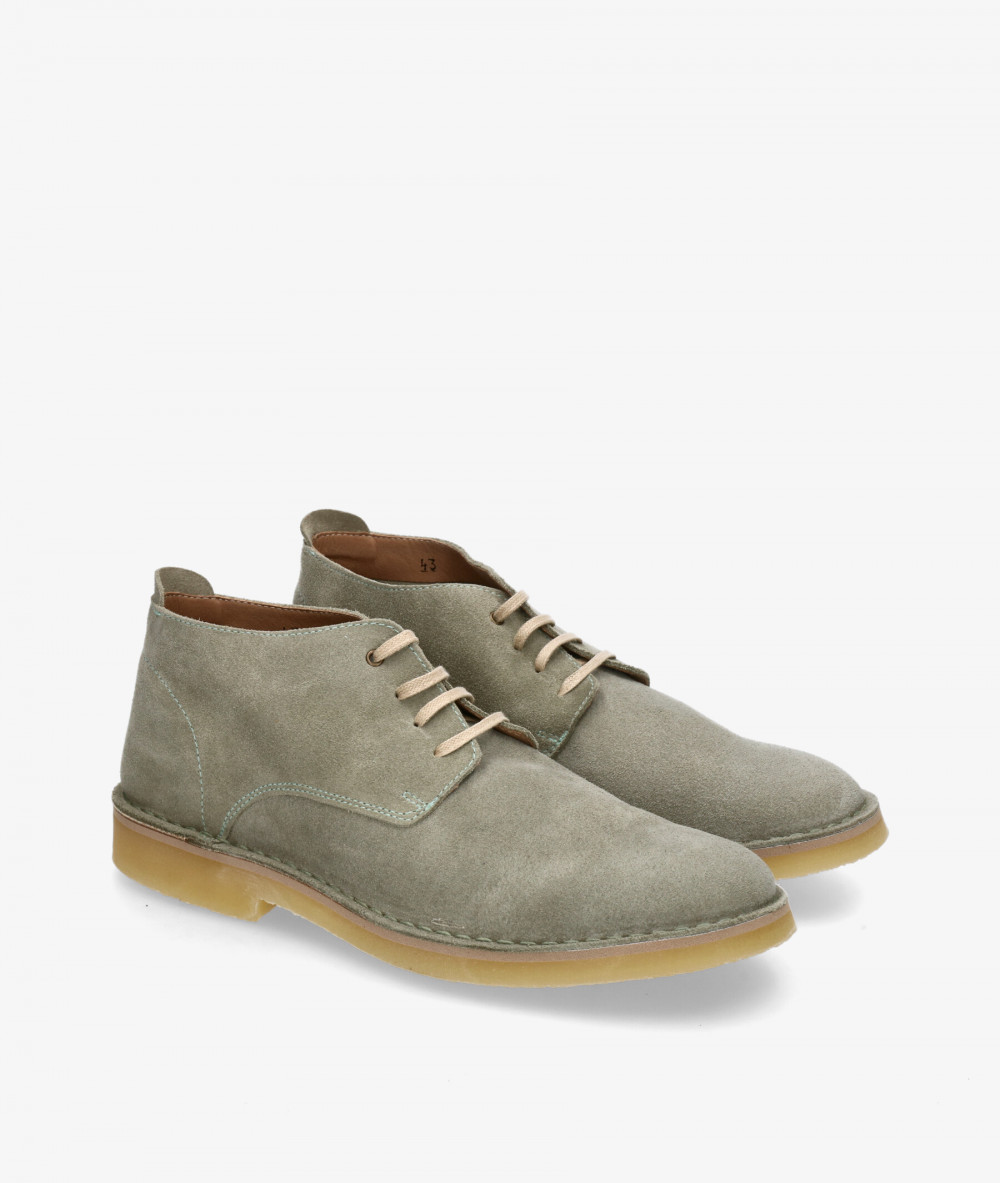 Kénnebec Safari shoes ELCI in kaki split suede