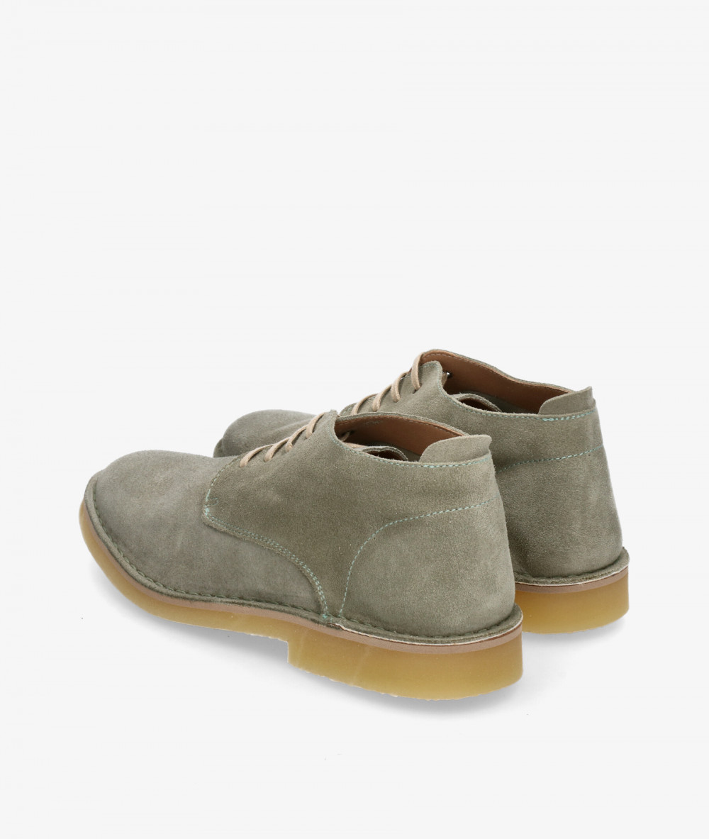 Kénnebec Safari shoes ELCI in kaki split suede