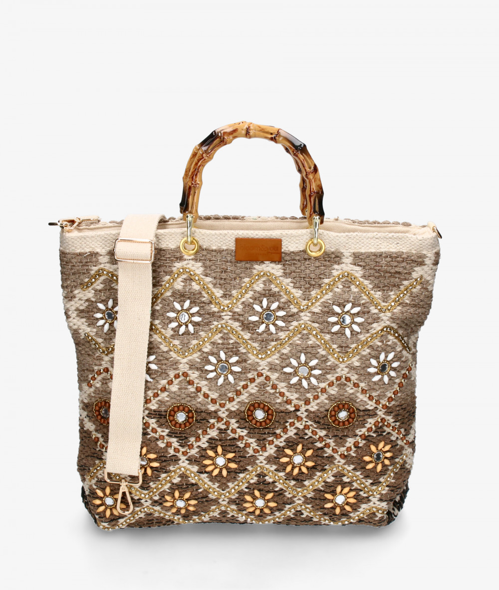 Bolso textil bloom&you NORMA en camel