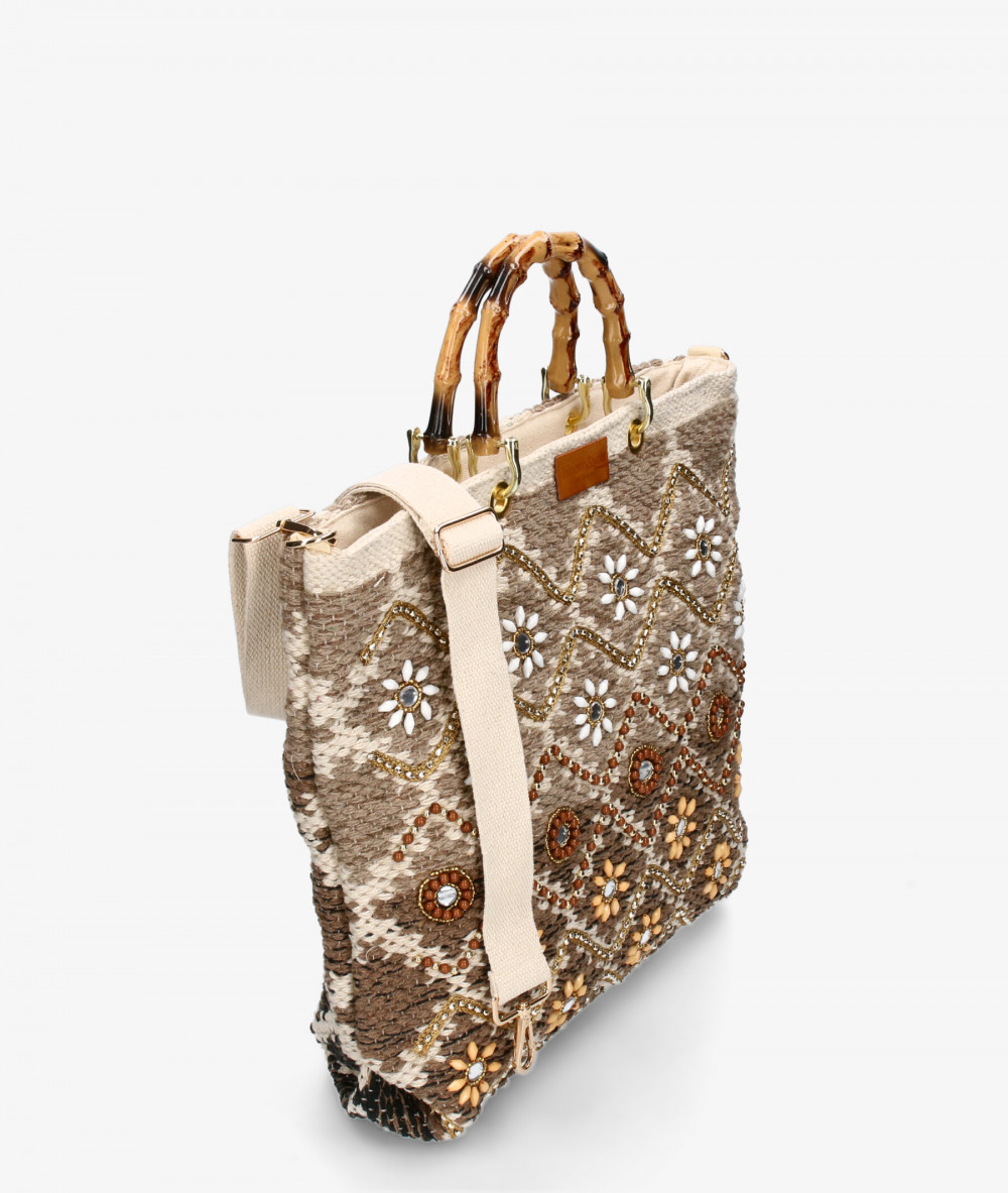 Bolso textil bloom&you NORMA en camel