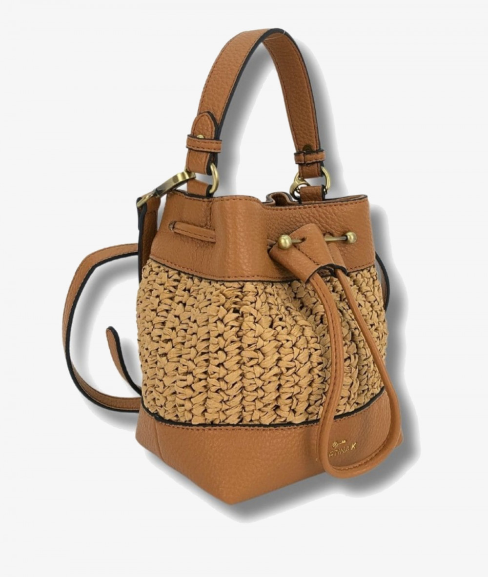 Bolso de rafia Martina K 2409807 en camel Bolso de rafia Martina K 2409807 en camel