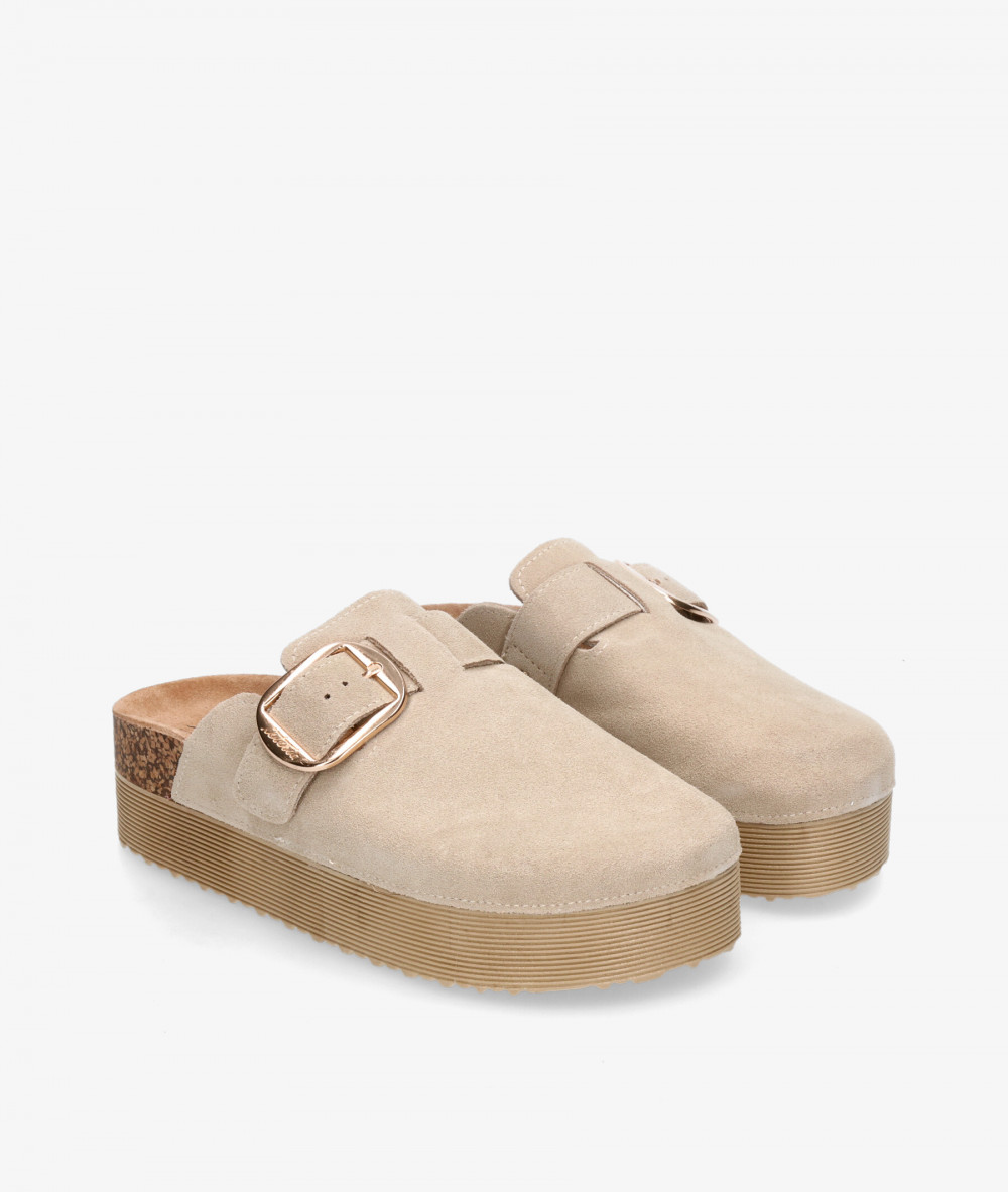 Bio ISTERIA 25220 en serraje beige Bio ISTERIA 25220 en serraje beige