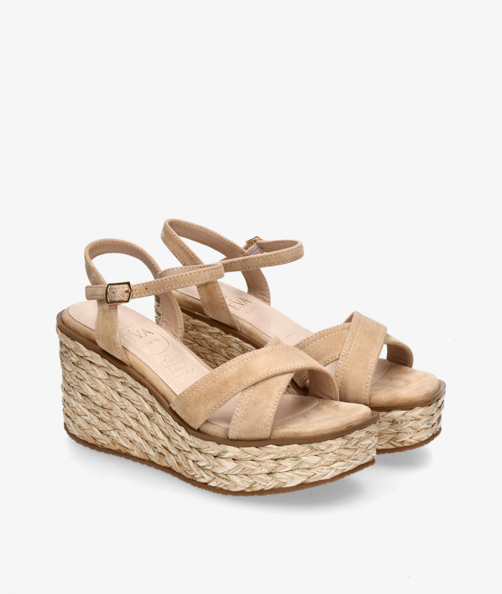Sandalias EVA PARIS  28948 en beige Sandalias EVA PARIS  28948 en beige