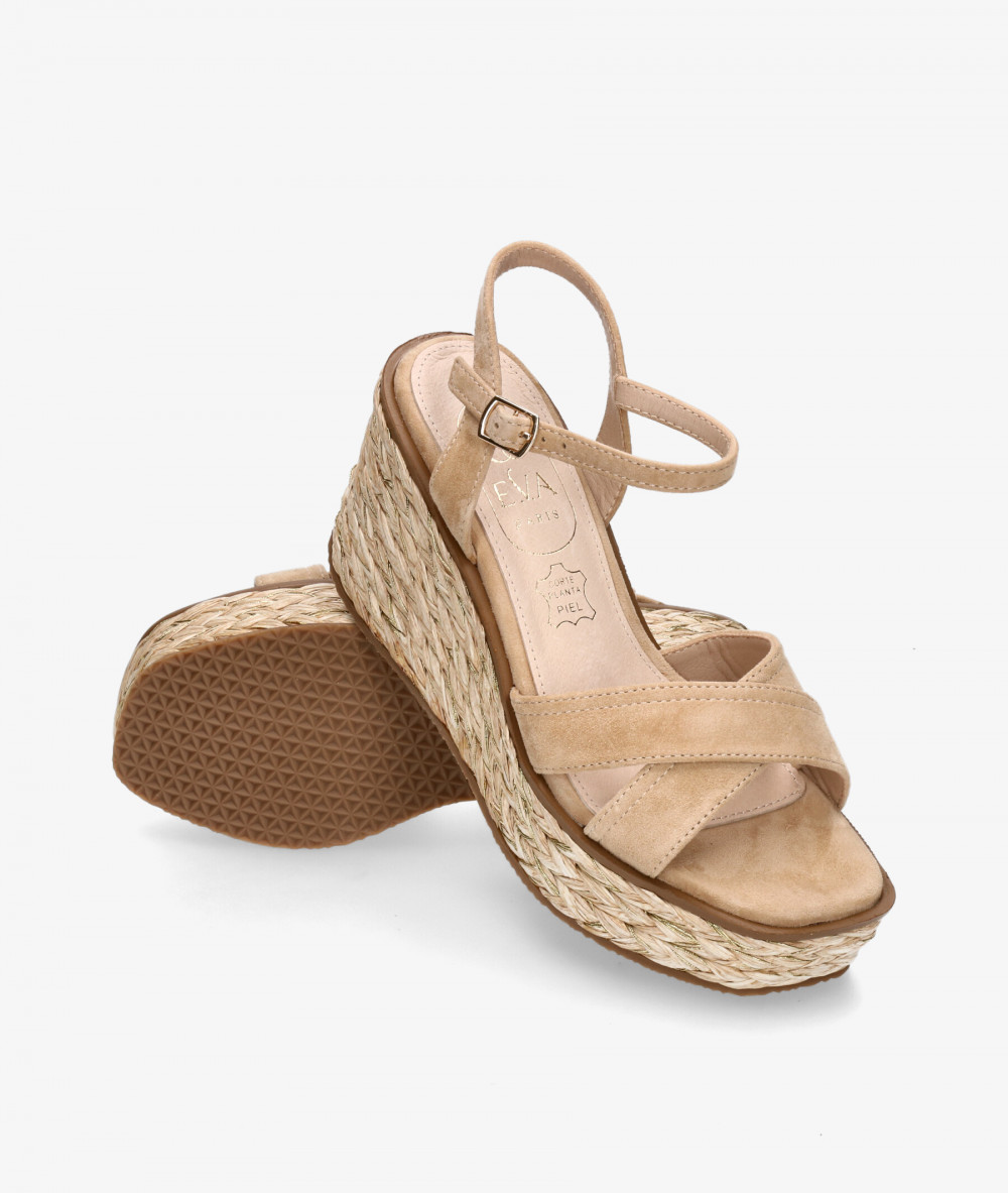 Sandalias EVA PARIS  28948 en beige Sandalias EVA PARIS  28948 en beige