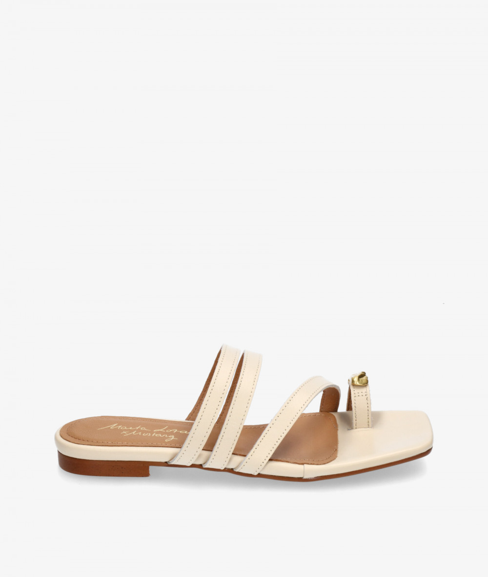 Sandalias Mustang  54912 en hueso Sandalias Mustang  54912 en hueso