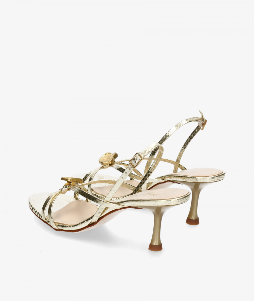 Sandalias Mustang  54914 en serpiente oro Sandalias Mustang  54914 en serpiente oro
