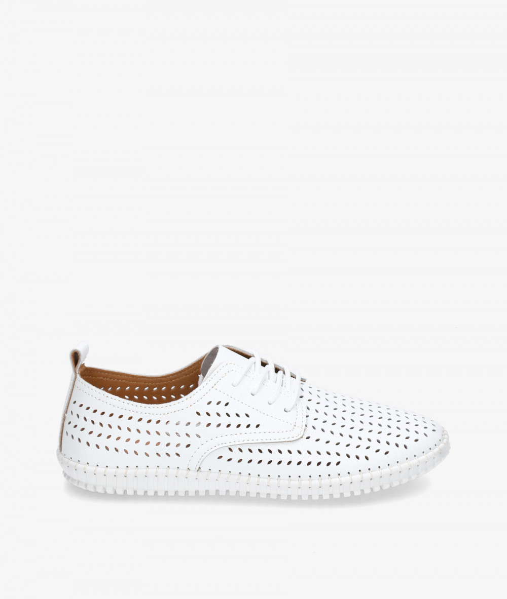 Zapatos confort St. Gallen SOFT BLUCHER en blanco