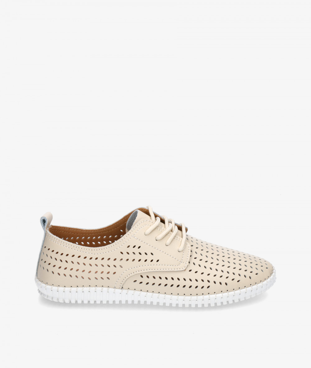 Zapatos confort St. Gallen SOFT BLUCHER en beige