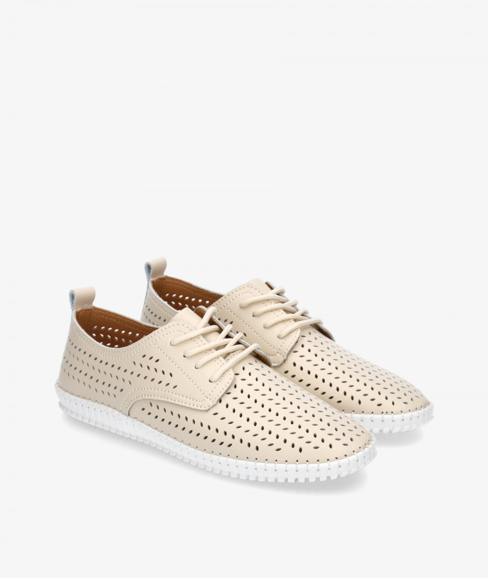 Zapatos confort St. Gallen SOFT BLUCHER en beige