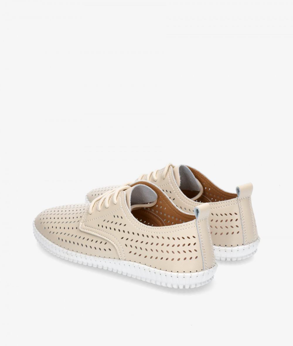 Zapatos confort St. Gallen SOFT BLUCHER en beige