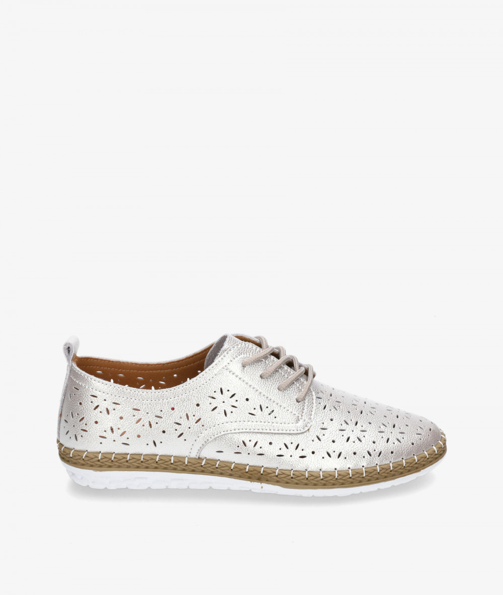 Zapatos confort St. Gallen YUTE BLUCHER en platino