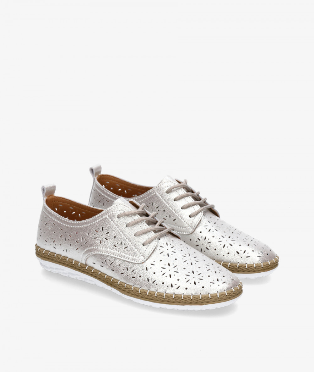 Zapatos confort St. Gallen YUTE BLUCHER en platino