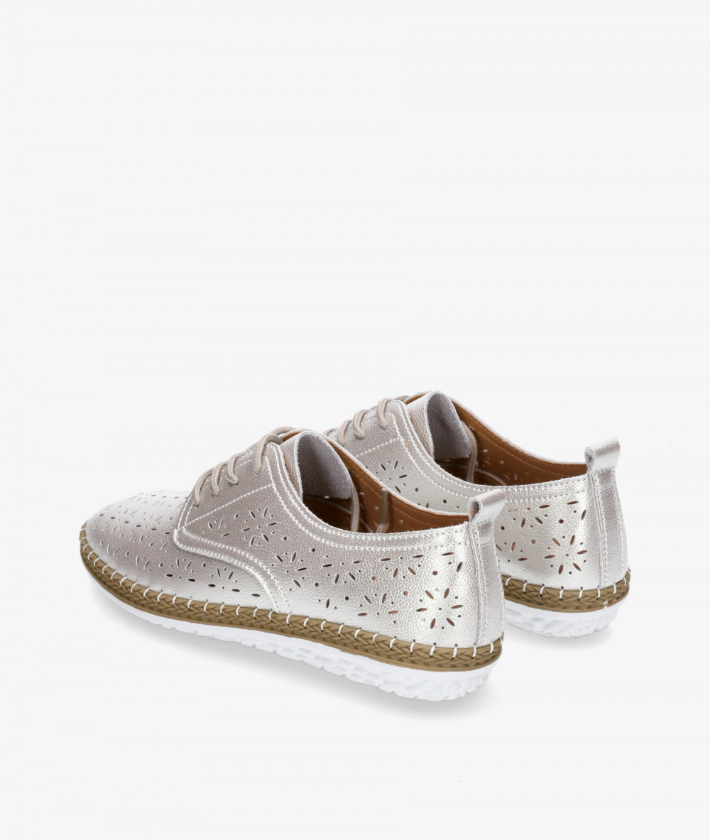 Zapatos confort St. Gallen YUTE BLUCHER en platino