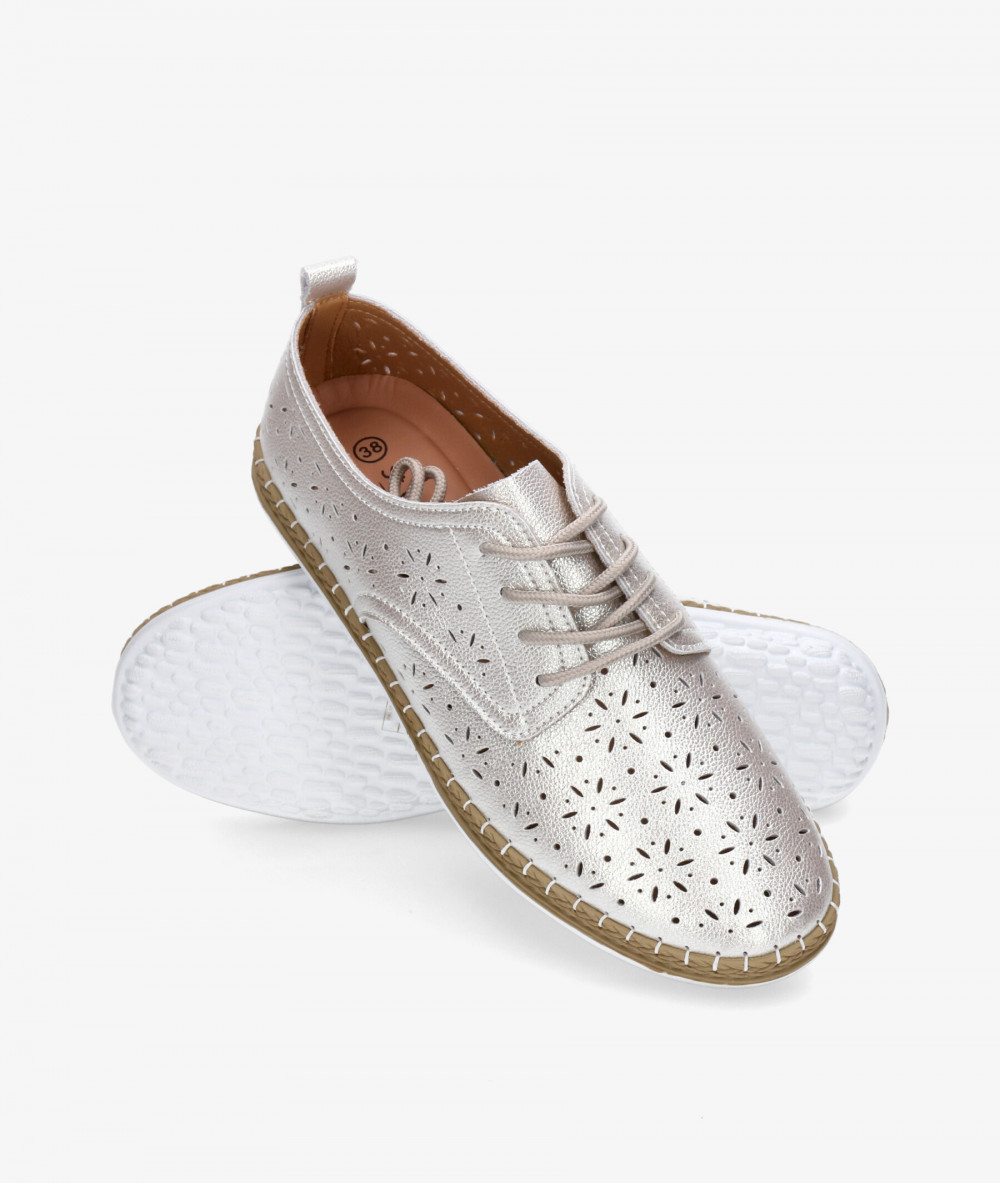 Zapatos confort St. Gallen YUTE BLUCHER en platino