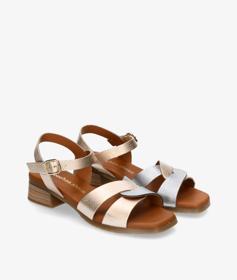 Sandalias pabloochoa.shoes  2672 en taupe metalizado Sandalias pabloochoa.shoes  2672 en taupe metalizado