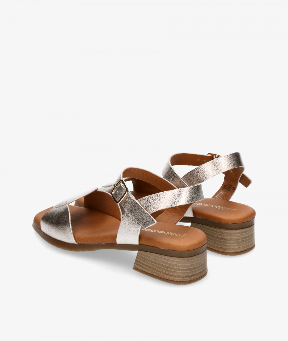 Sandalias pabloochoa.shoes  2698 en platino Sandalias pabloochoa.shoes  2698 en platino