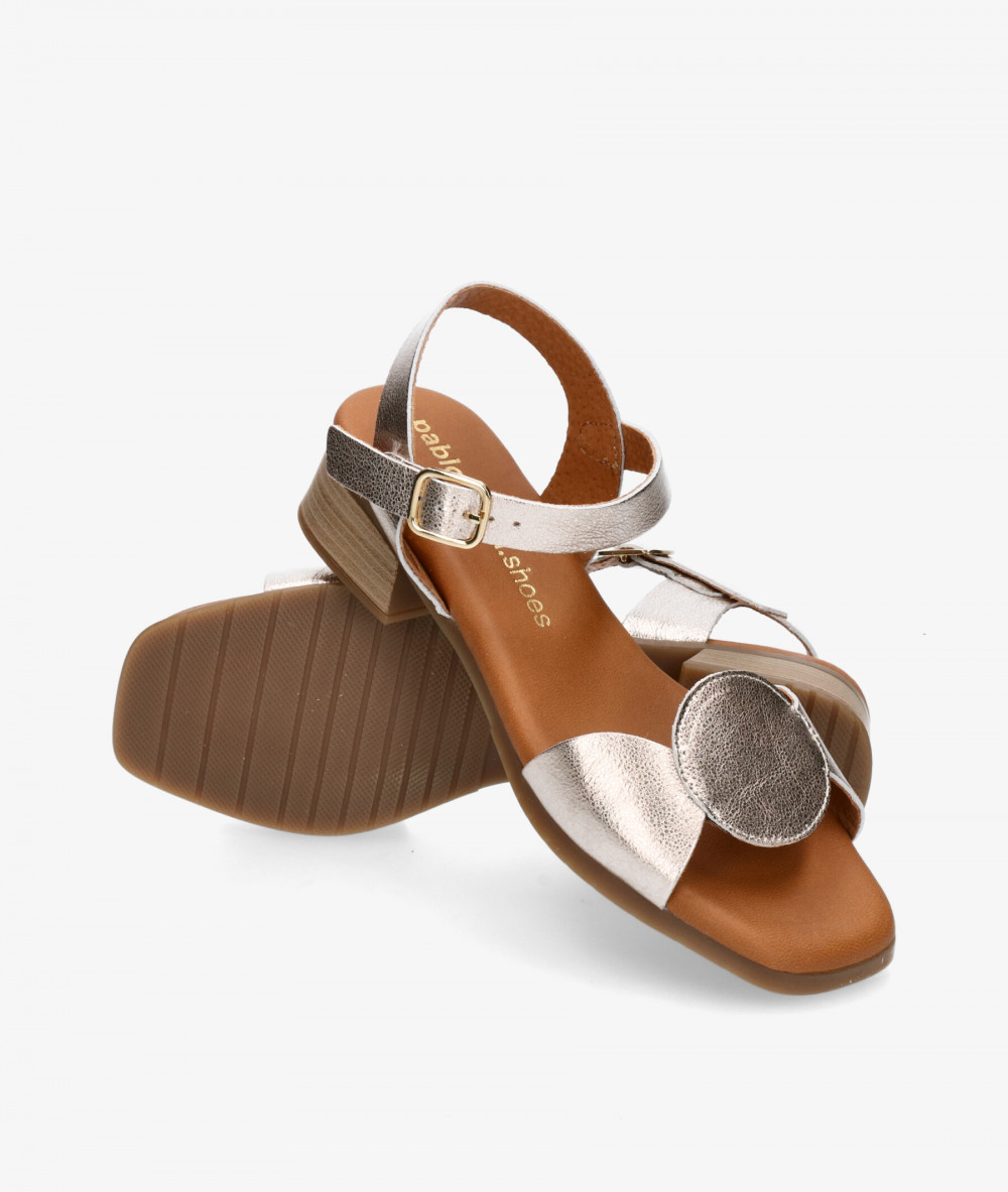 Sandalias pabloochoa.shoes  2698 en platino Sandalias pabloochoa.shoes  2698 en platino