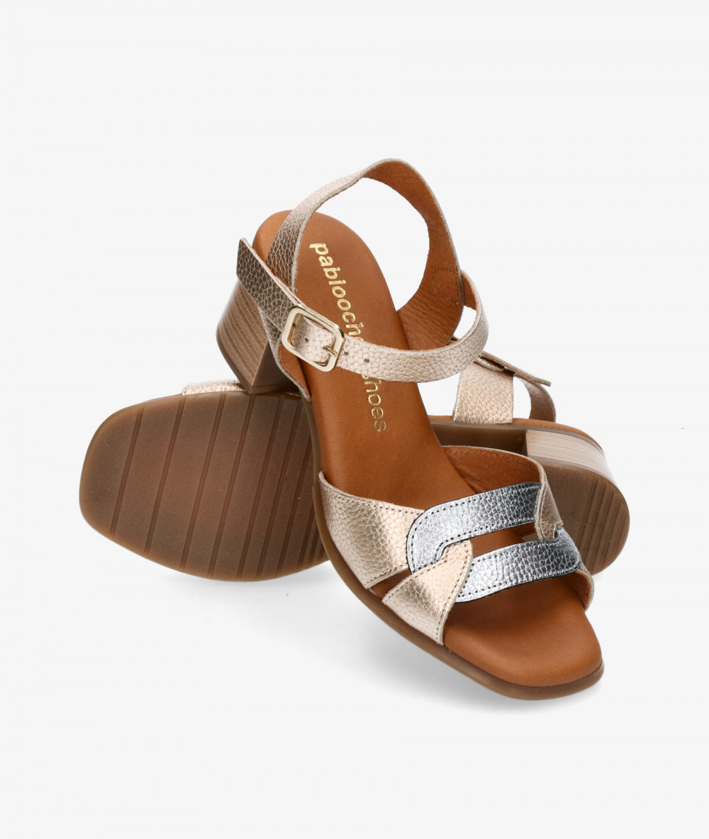 Sandalias pabloochoa.shoes  1980 en platino Sandalias pabloochoa.shoes  1980 en platino