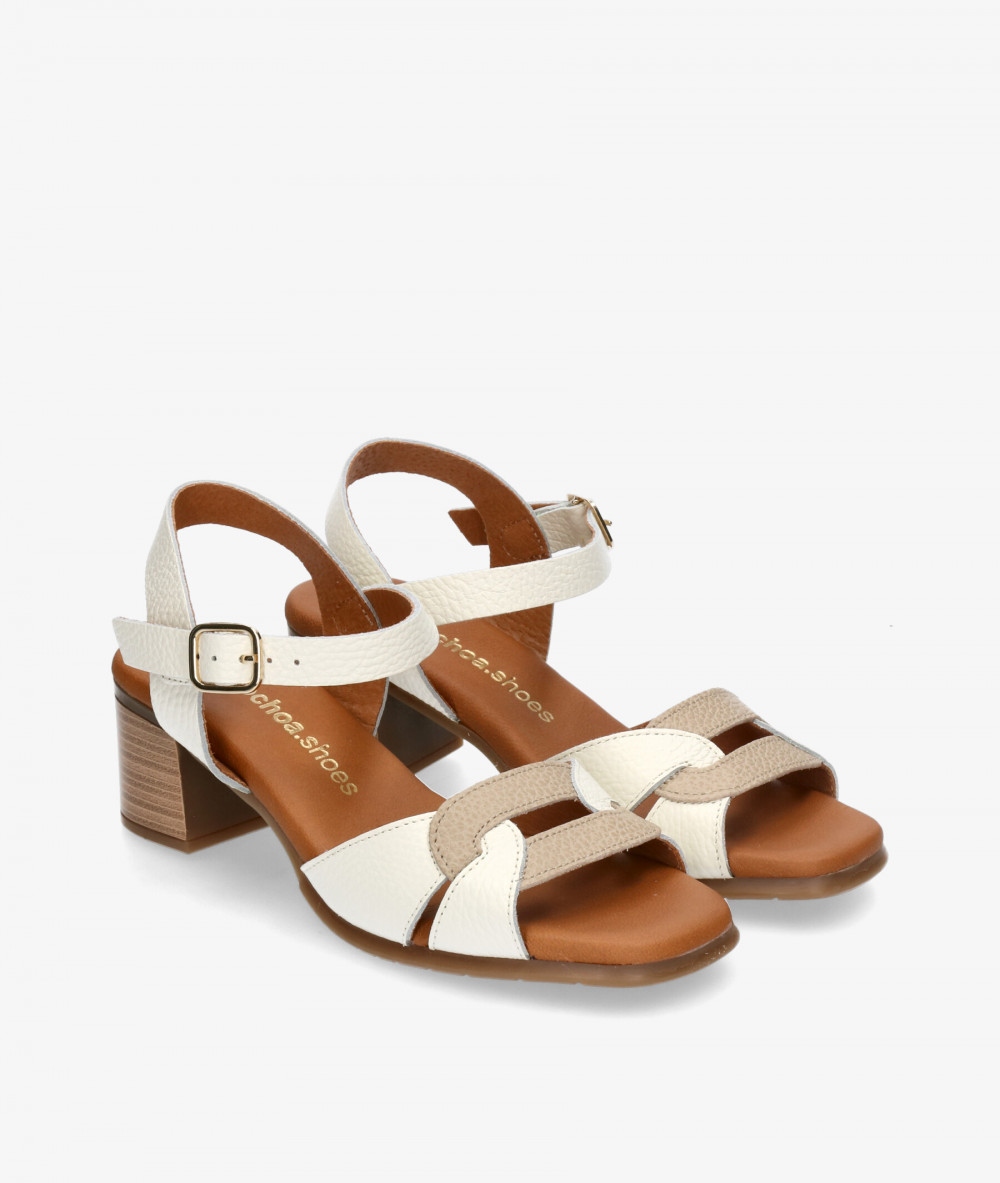 Sandalias pabloochoa.shoes  1980 en hueso Sandalias pabloochoa.shoes  1980 en hueso