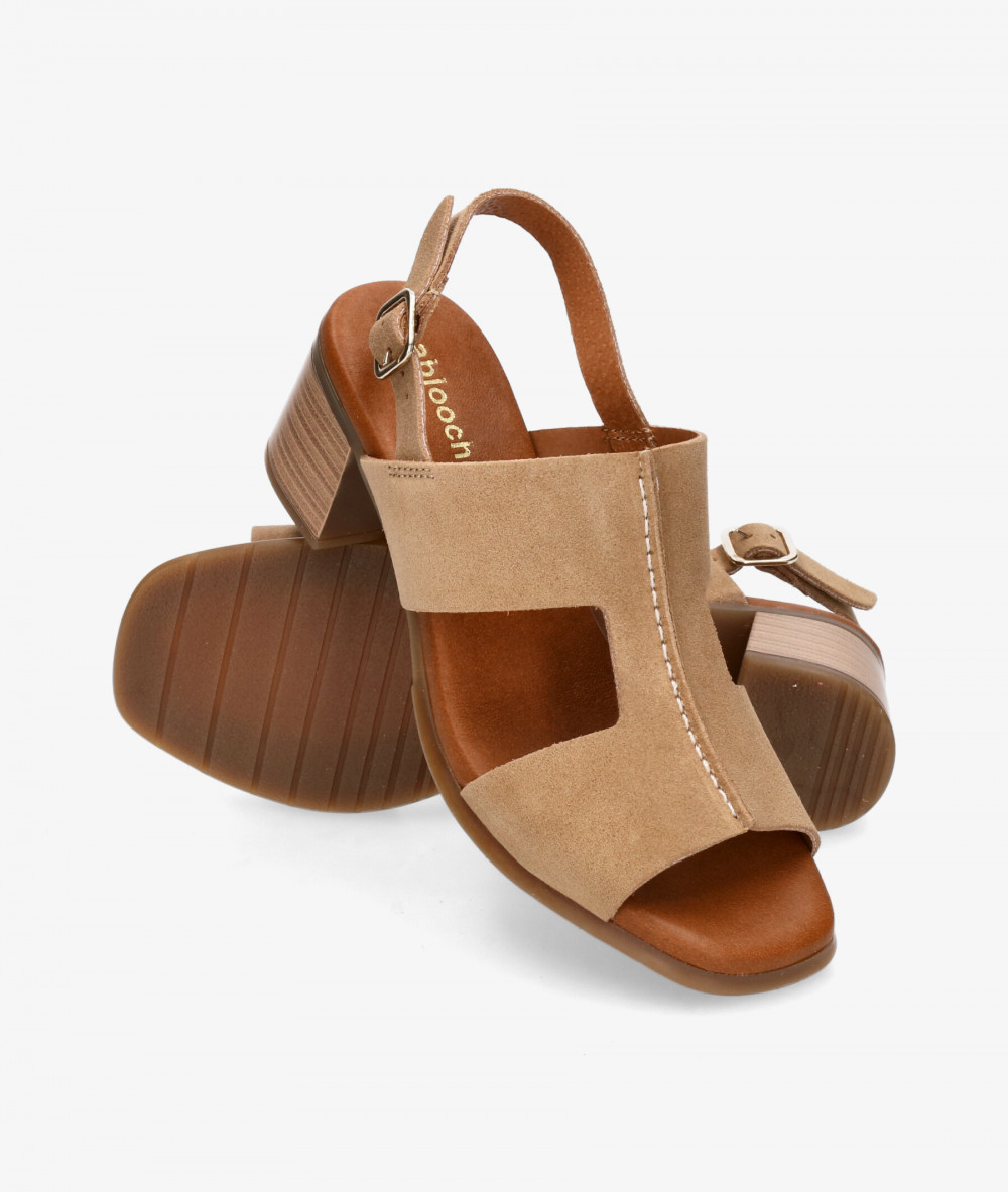 Sandalias pabloochoa.shoes  1983 en serraje taupe Sandalias pabloochoa.shoes  1983 en serraje taupe
