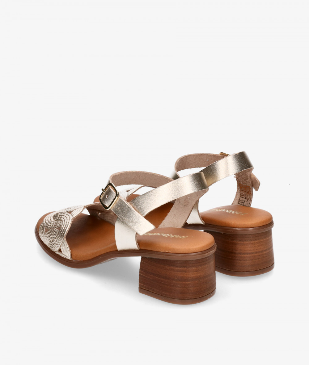 Sandalias pabloochoa.shoes  2730 en platino Sandalias pabloochoa.shoes  2730 en platino