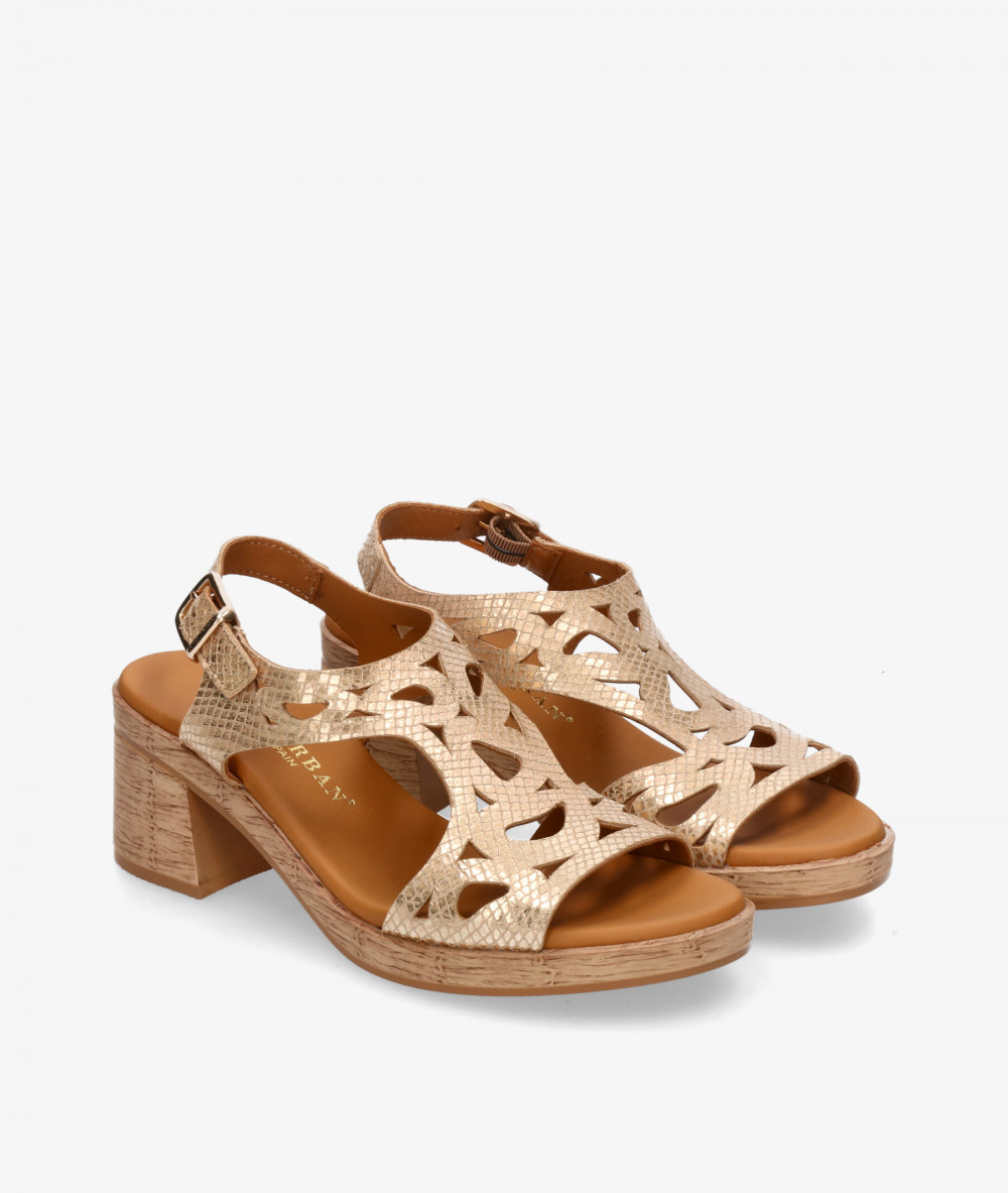 Sandalias Paula Urban  34-766 en oro Sandalias Paula Urban  34-766 en oro