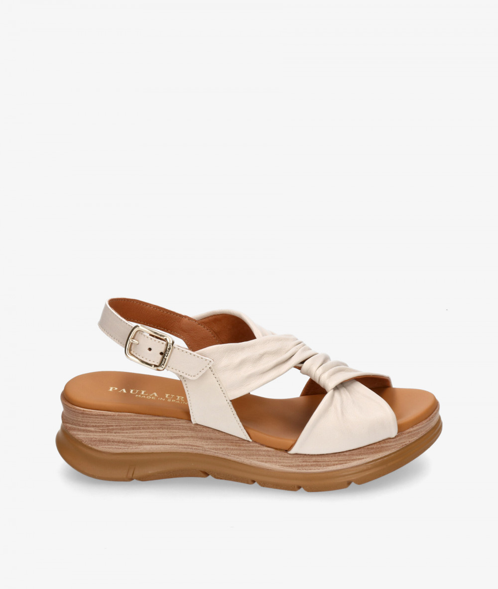 Sandalias Paula Urban  24-776 en hueso Sandalias Paula Urban  24-776 en hueso