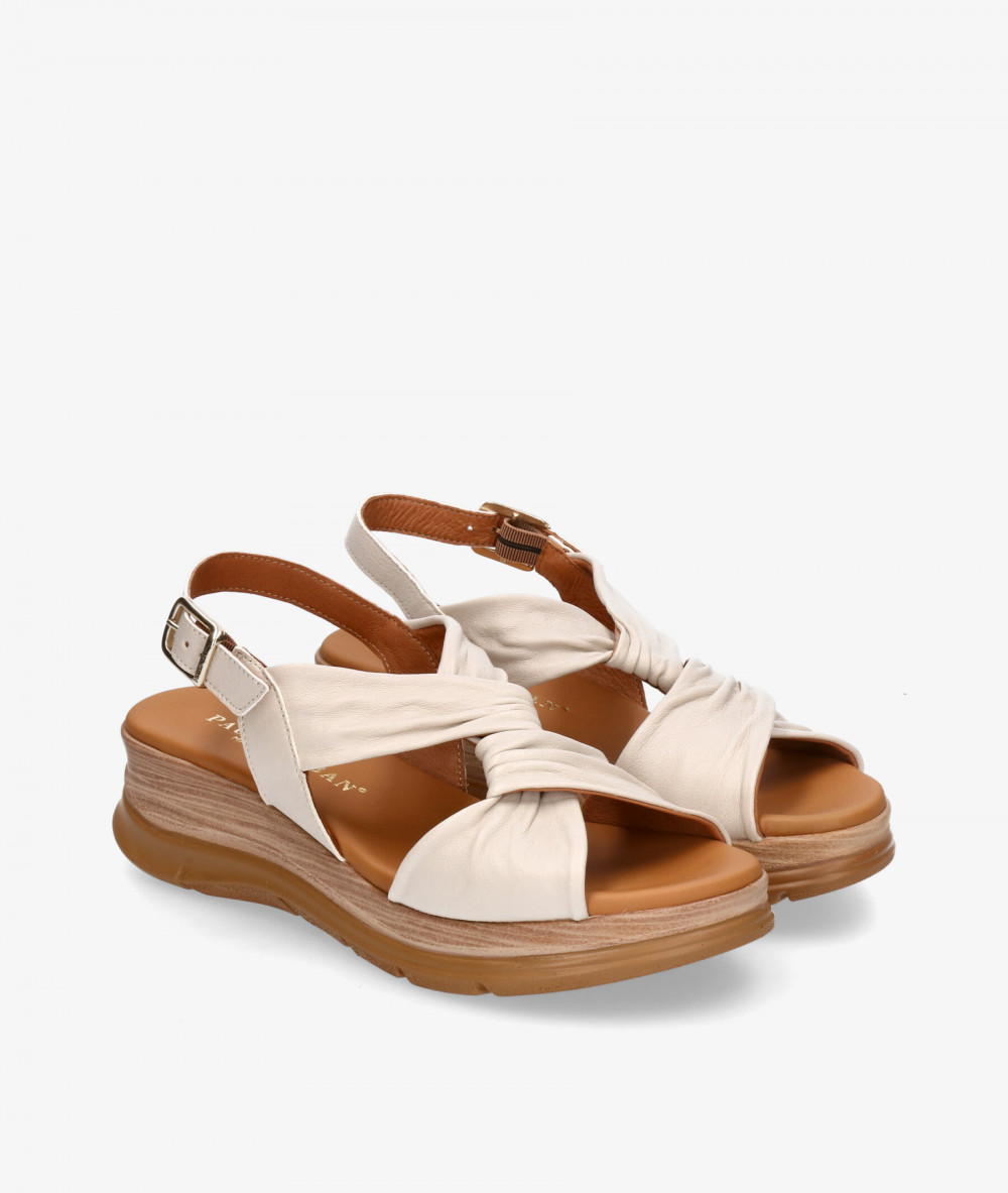 Sandalias Paula Urban  24-776 en hueso Sandalias Paula Urban  24-776 en hueso