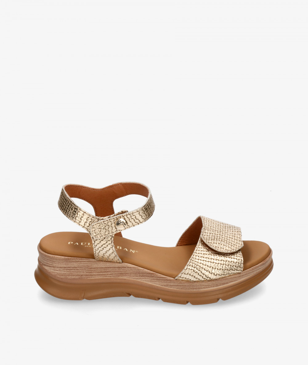 Sandalias Paula Urban  24-634 en platino Sandalias Paula Urban  24-634 en platino