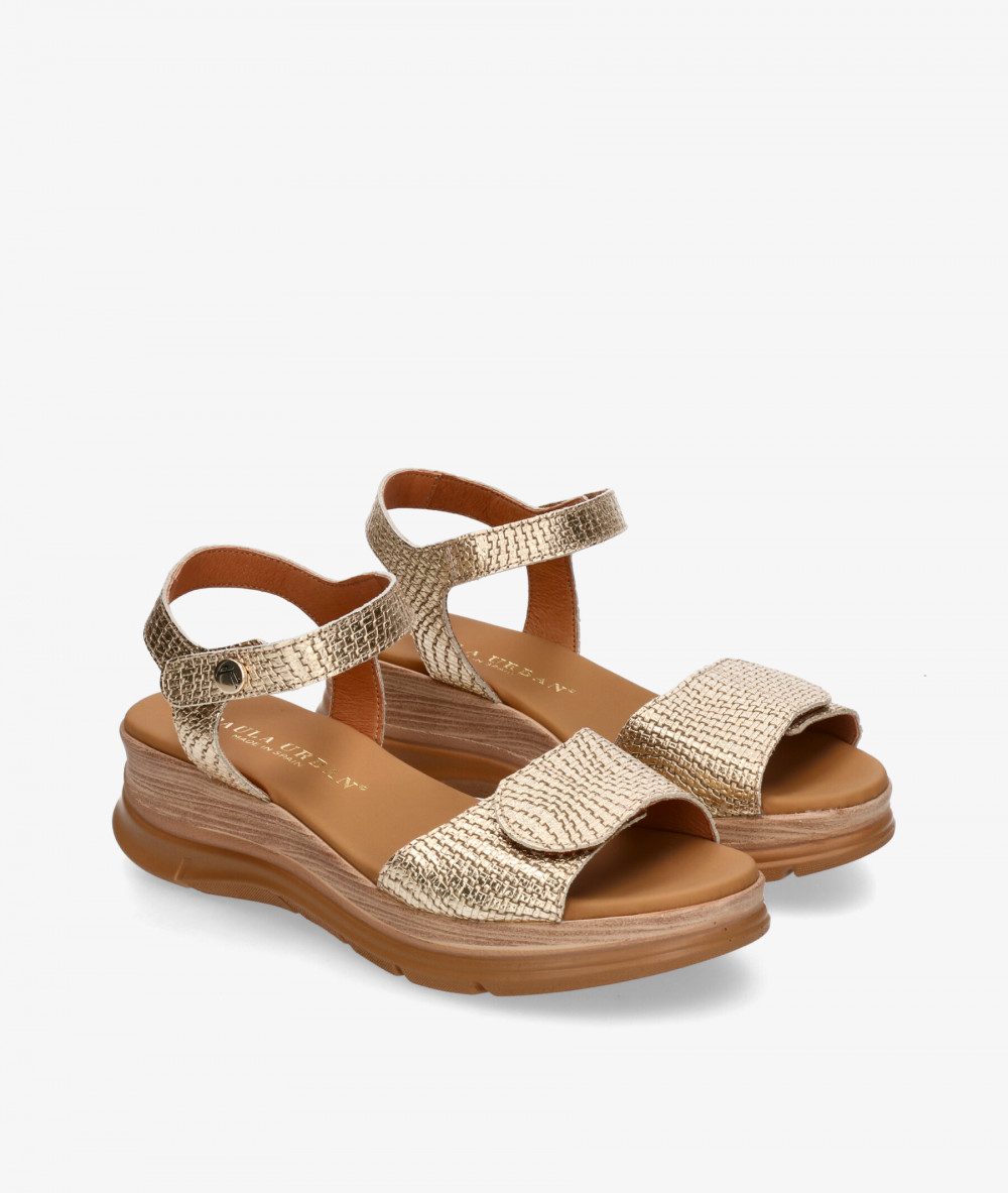 Sandalias Paula Urban  24-634 en platino Sandalias Paula Urban  24-634 en platino