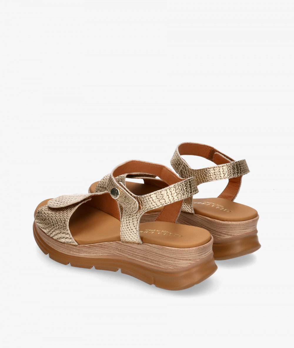 Sandalias Paula Urban  24-634 en platino Sandalias Paula Urban  24-634 en platino