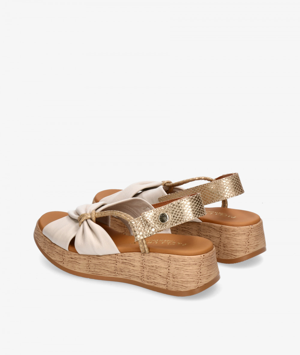 Sandalias Paula Urban  33-416 en hueso Sandalias Paula Urban  33-416 en hueso